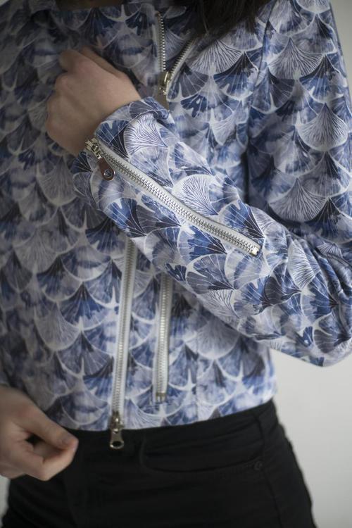 JEAN JACKET WITH GINKO SCALE SHEETS 4