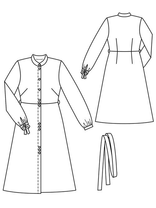 Сукня сорочкового крою з розкльошеною спідницею 3